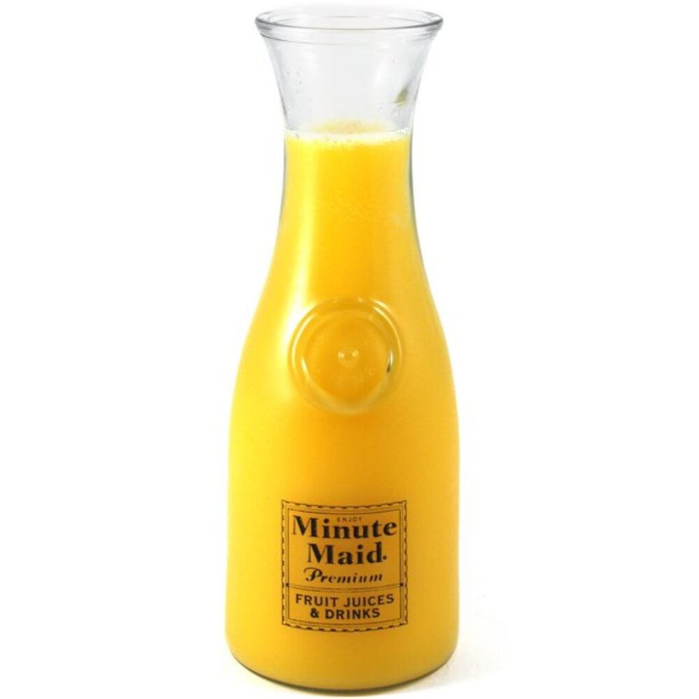 Minute Maid Clear Glass Beverage Carafe, 1 Liter